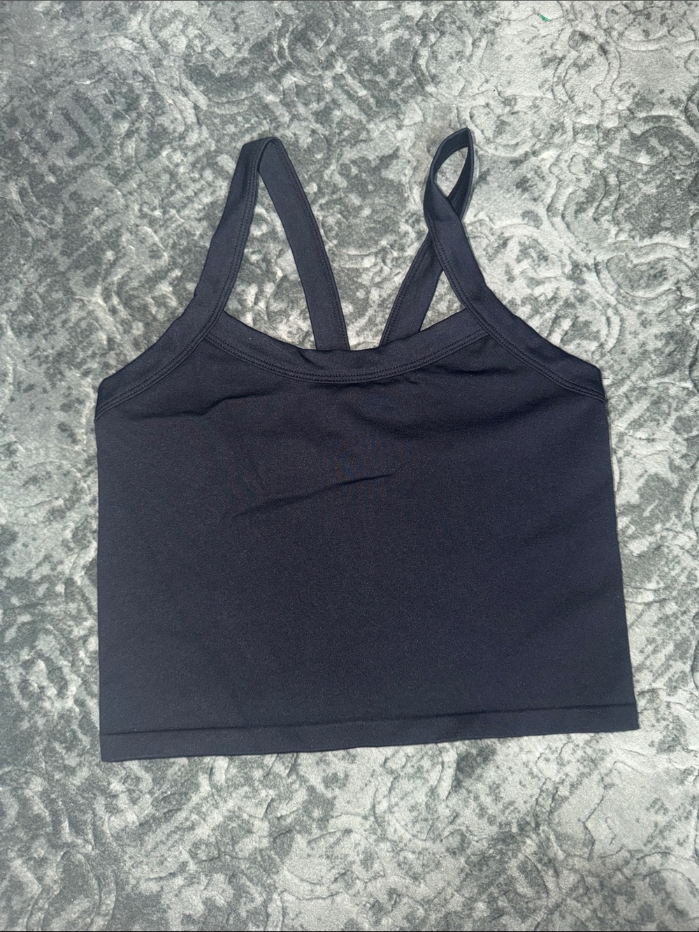 Darc Sport Wolves Forever Hannah Soft Seamlesss Black Women's Crop Tank NEW
